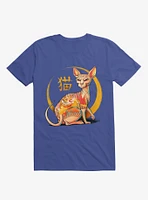 Yakuza Cat Royal Blue T-Shirt