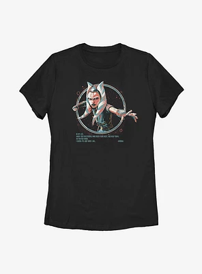 Star Wars: The Clone Wars Ahsoka Who I am Womens T-Shirt