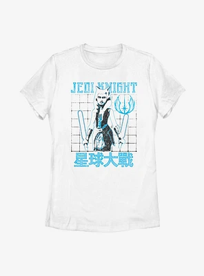 Star Wars: The Clone Wars Ahsoka Jedi Knight Tanos Tanto Womens T-Shirt