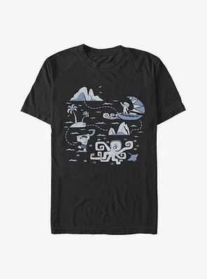 Disney Moana Voyage Collage T-Shirt