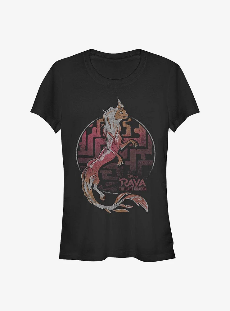 Disney Raya And The Last Dragon Sisu Movie Title Girls T-Shirt