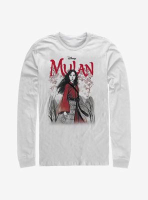 Disney Mulan Watercolor Title Long-Sleeve T-Shirt