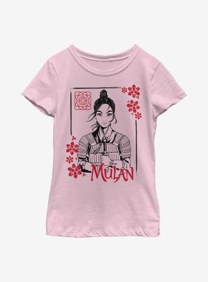 Disney Mulan Ink Line Youth Girls T-Shirt