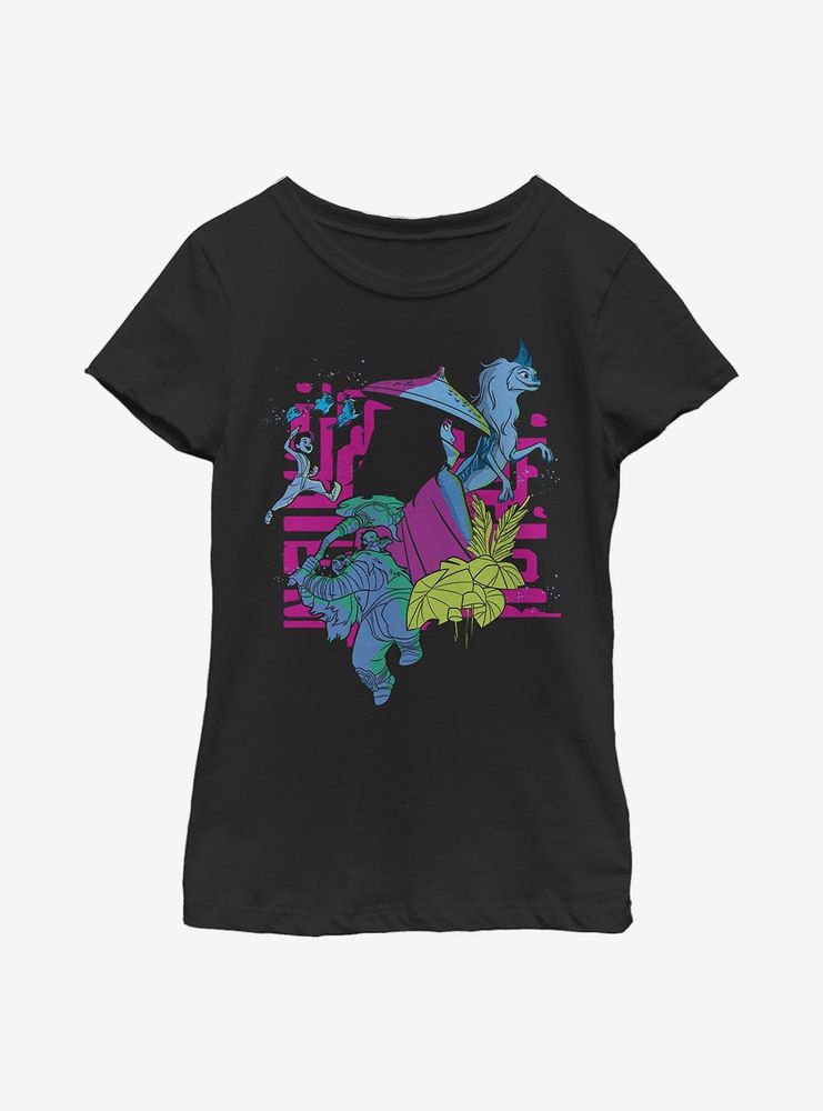 Disney Raya And The Last Dragon Group Shot Youth Girls T-Shirt