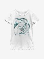 Disney Raya And The Last Dragon Watercolor Youth Girls T-Shirt