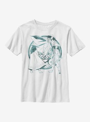 Disney Raya And The Last Dragon Watercolor Youth T-Shirt