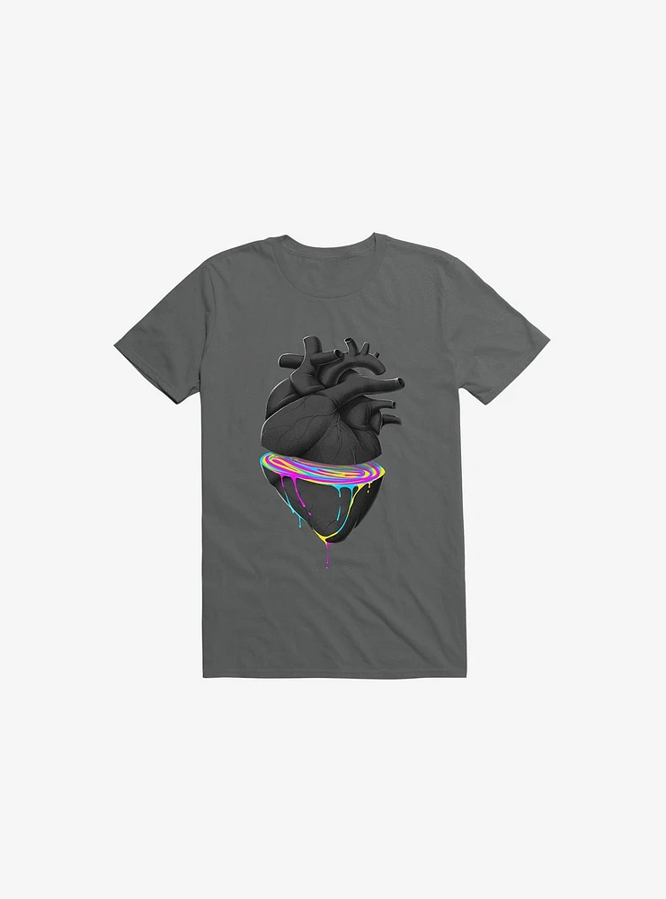 Bleeding Heart Charcoal Grey T-Shirt