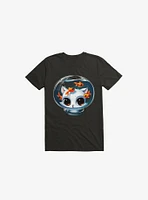 Castronaut Cat Black T-Shirt