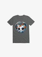 Castronaut Cat Charcoal Grey T-Shirt