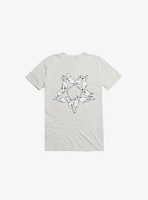 Where The Cats Go At Night White T-Shirt