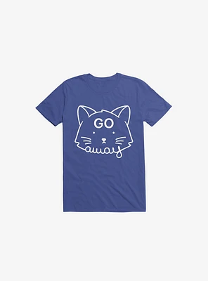 Go Away Cat Royal Blue T-Shirt