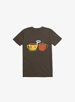I Love Coffee Too Brown T-Shirt
