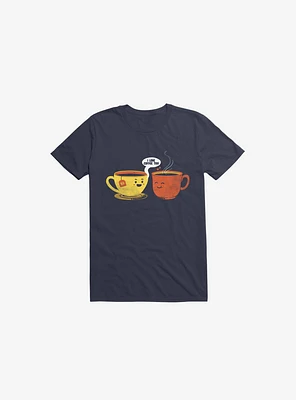 I Love Coffee Too Navy Blue T-Shirt