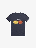 I Love Coffee Too Navy Blue T-Shirt