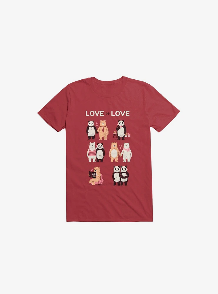 Love Is Love, Being Single Ok! Red T-Shirt