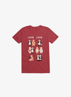 Love Is Love, Being Single Ok! Red T-Shirt