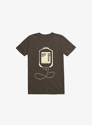 Coffee Transfusion Brown T-Shirt
