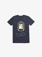 Coffee Transfusion Navy Blue T-Shirt