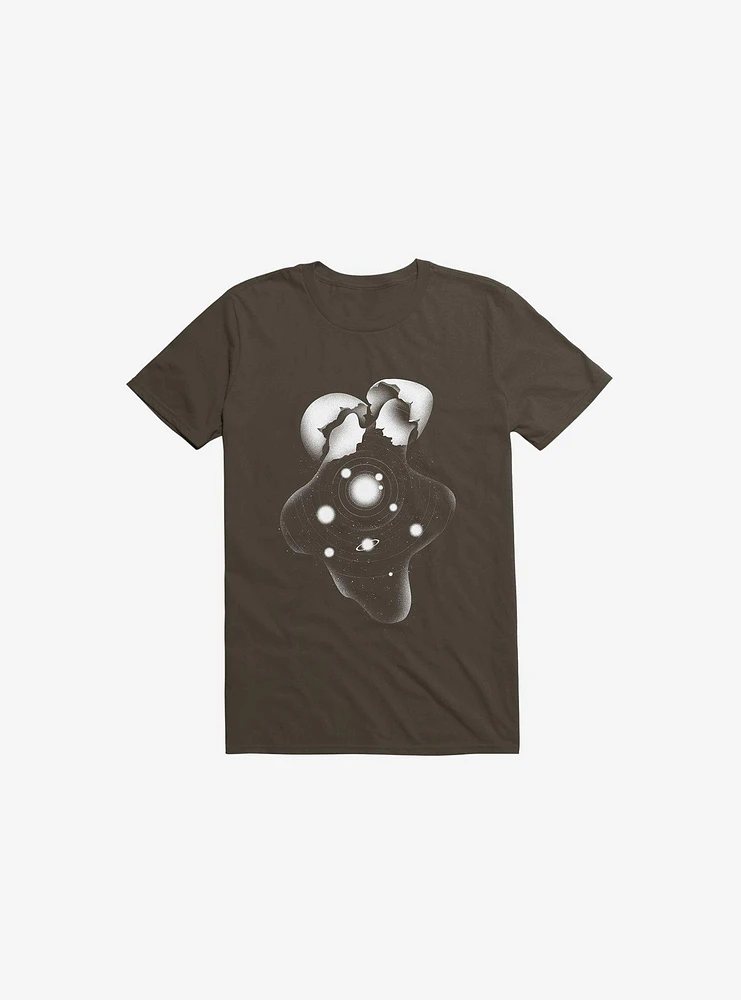 Cosmic Egg Shell Brown T-Shirt