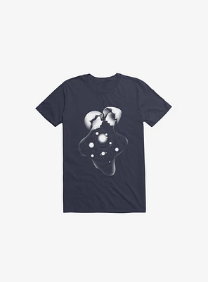 Cosmic Egg Shell Navy Blue T-Shirt