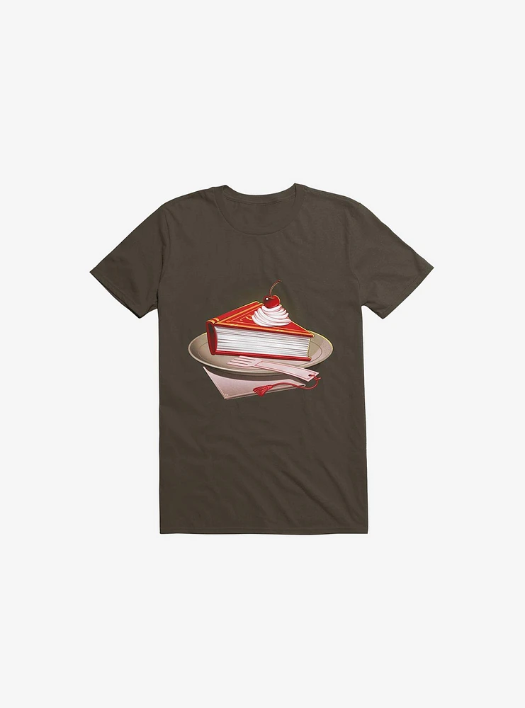 Food For The Brain Brown T-Shirt