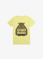 Hibernating Forever Corn Silk Yellow T-Shirt