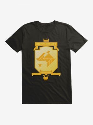 Harry Potter Hufflepuff Gold Pixel Shield Logo T-Shirt