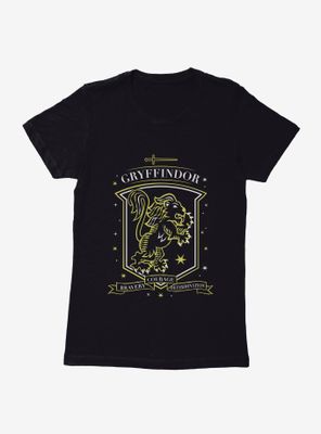 Harry Potter Gryffindor Sketch Shield Womens T-Shirt