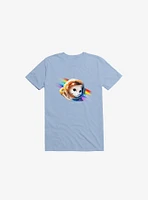 Astronaut Cat Light Blue T-Shirt