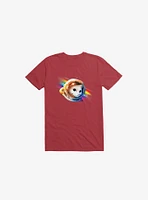 Astronaut Cat Red T-Shirt