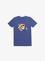 Astronaut Cat Royal Blue T-Shirt