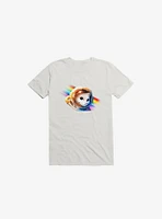 Astronaut Cat White T-Shirt