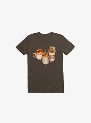 Camping Cabin Life Urban Brown T-Shirt