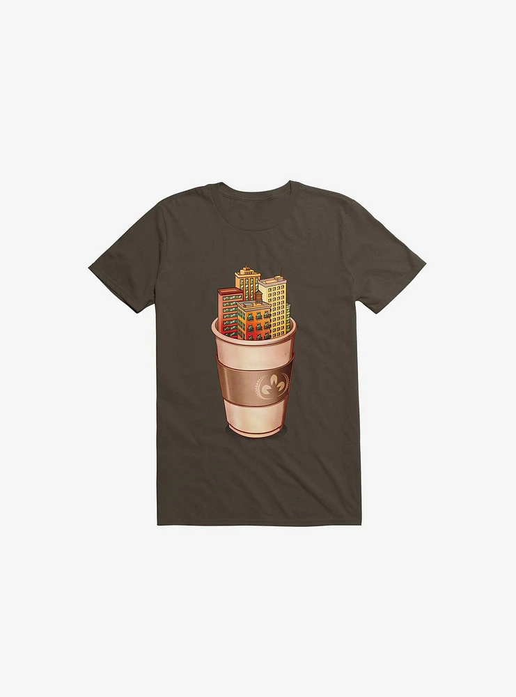 Coffee City Brown T-Shirt