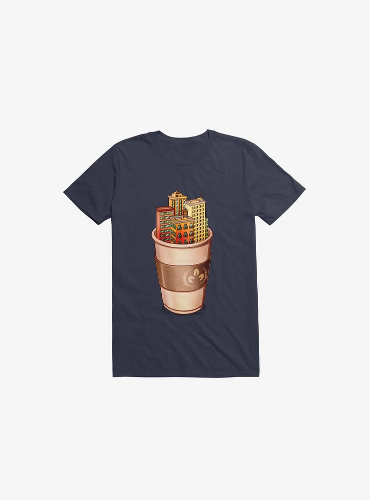 Coffee City Navy Blue T-Shirt