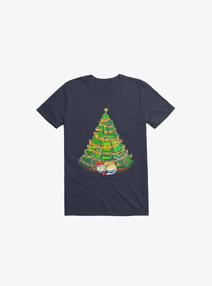 My Favorite Xmas Tree Navy Blue T-Shirt