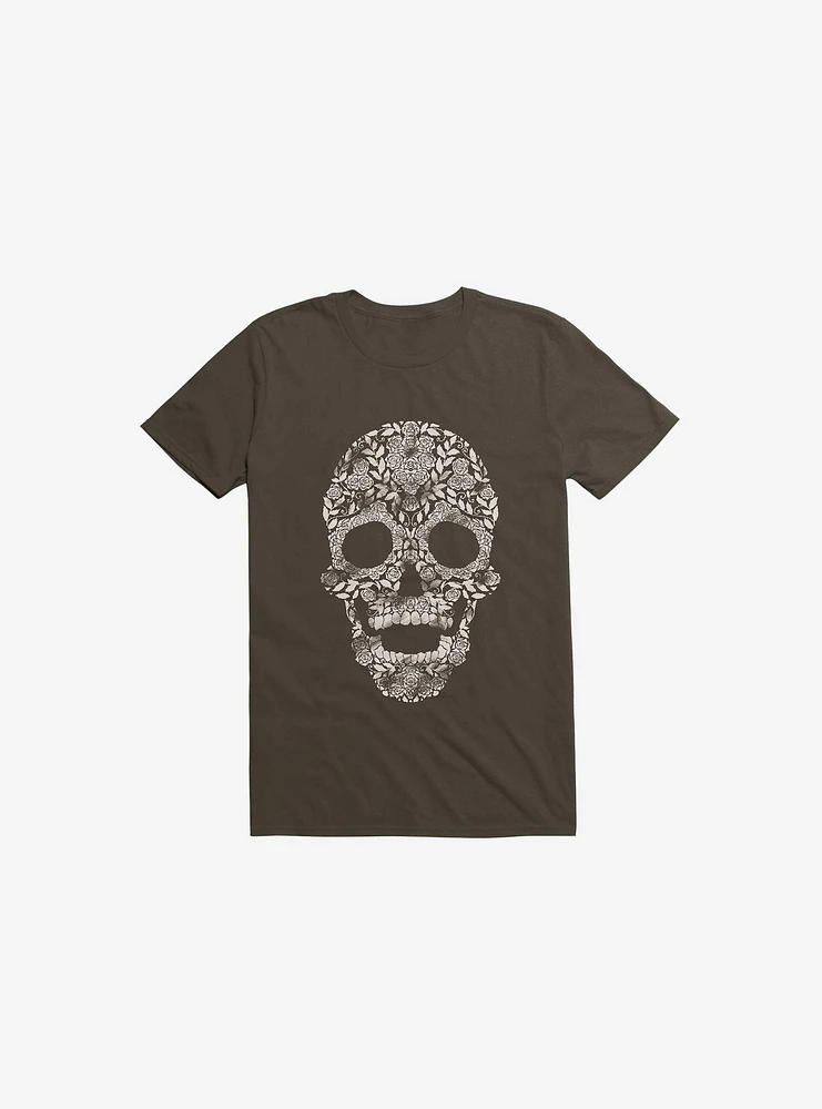 Feraenaturae Skull Brown T-Shirt