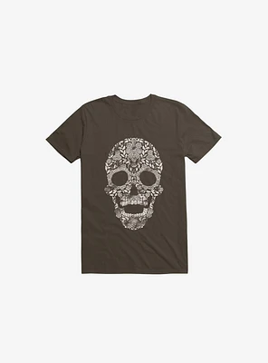 Feraenaturae Skull Brown T-Shirt