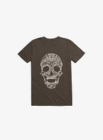 Feraenaturae Skull Brown T-Shirt