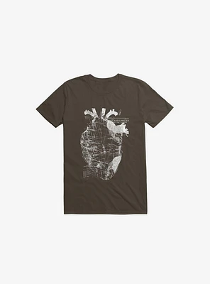 Heart Wanderlust Brown T-Shirt