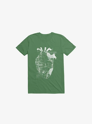 Heart Wanderlust Kelly Green T-Shirt