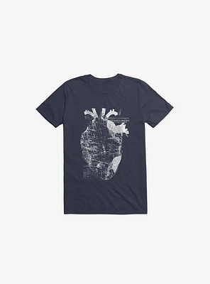 Heart Wanderlust Navy Blue T-Shirt