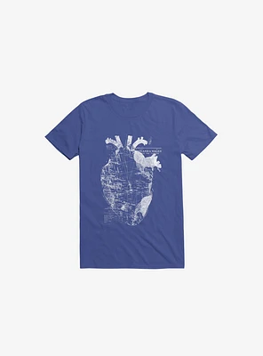 Heart Wanderlust Royal Blue T-Shirt