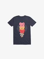 Melting Ice Cream Navy Blue T-Shirt