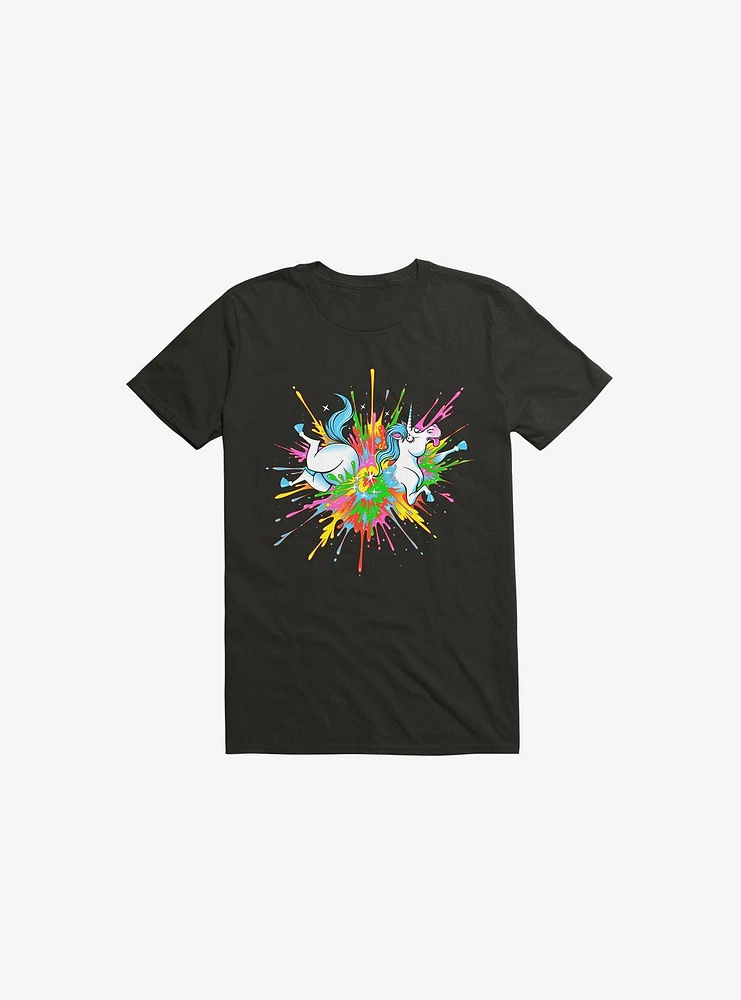 Unicorn Blast Black T-Shirt