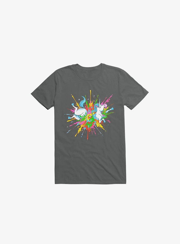 Unicorn Blast Charcoal Grey T-Shirt