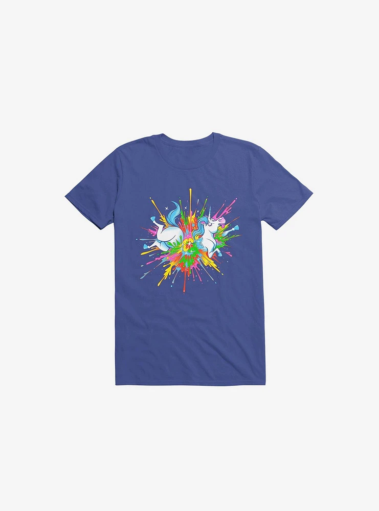 Unicorn Blast Royal Blue T-Shirt