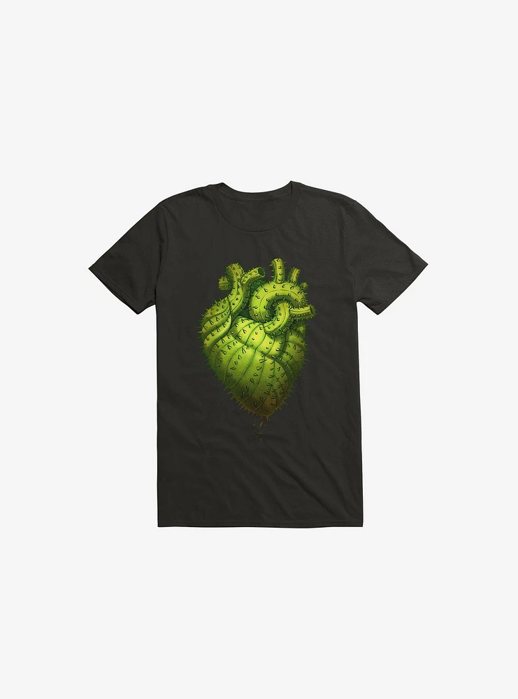 Cactus Heart Black T-Shirt