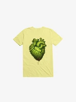 Cactus Heart Corn Silk Yellow T-Shirt