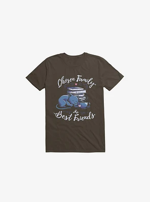 Chosen Family My Best Friends Brown T-Shirt
